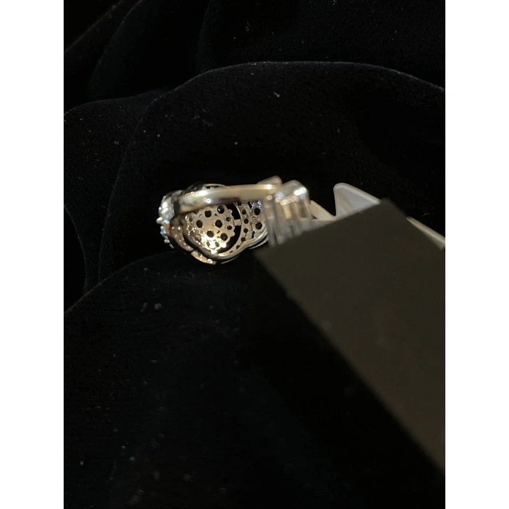 JTV Bella Luce 9.25 Sterling Silver Neon Apatite‎ CZ Ring Sz 6